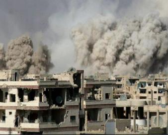 حملات جنگنده‌های آمریکایی به مناطق مسکونی در اطراف «حسکه» سوریه