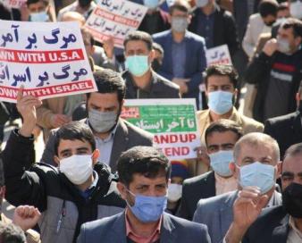 برگزاری راهپیمایی درحمایت از مردم مظلوم یمن درکهگیلویه و بویراحمد