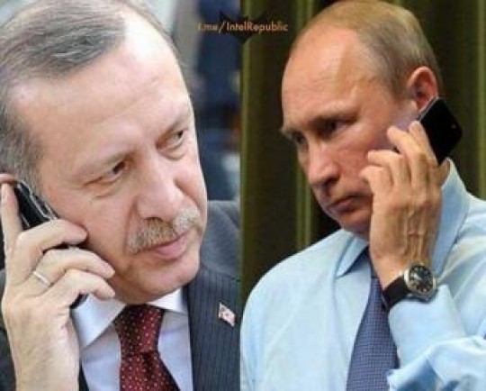 گفت‌وگوی تلفنی پوتین و اردوغان درباره عادی‌سازی روابط آنکارا-دمشق