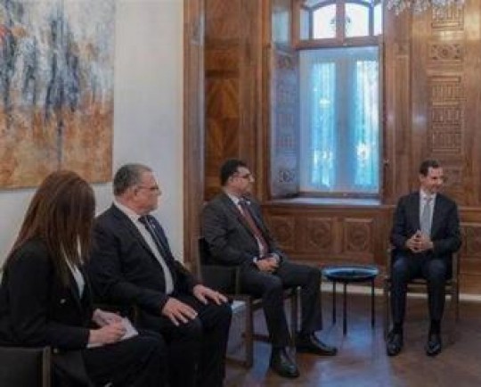 دیدار و گفتگوی وزرای کشاورزی لبنان، عراق و اردن با بشار اسد در دمشق