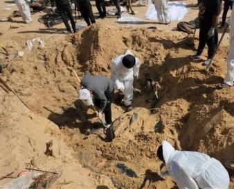 گورهای جمعی و اجساد خاکستر شده در غزه؛ نماد توحش صهیونیسم