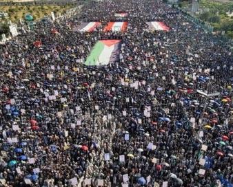 تاکید مردم یمن بر ادامه حمایت از فلسطین